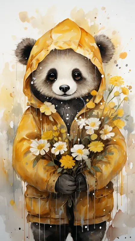 Watercolor Clipart Cute Animals Midjourney Prompt | PromptBase