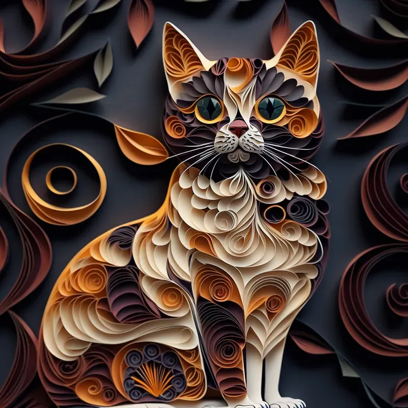 Paper Quilling - Animals Midjourney Prompt | PromptBase