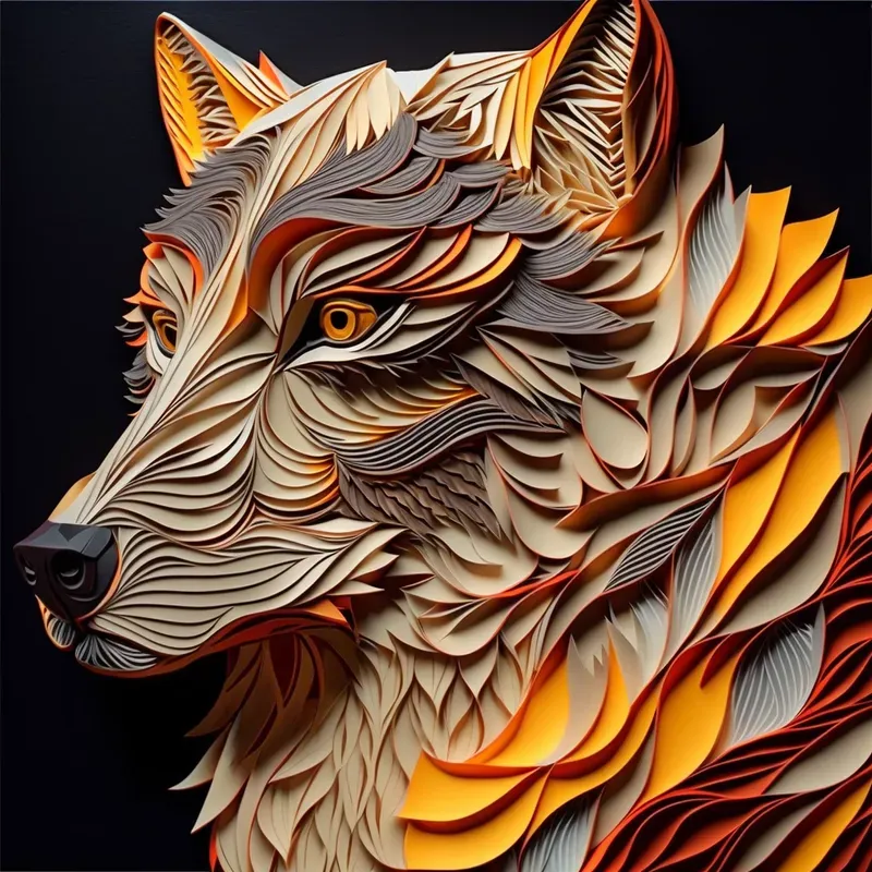 Paper Quilling - Animals Midjourney Prompt | PromptBase
