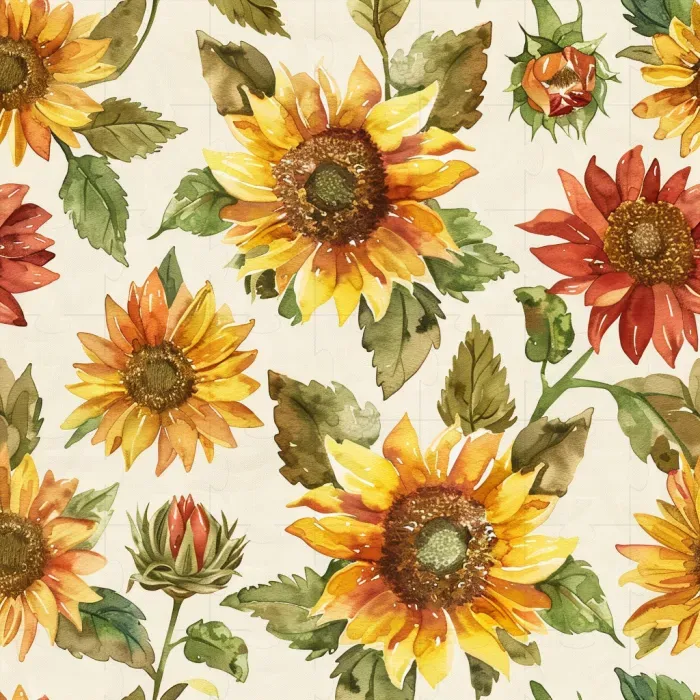 Seamless Watercolor Floral Patterns Midjourney Prompt | PromptBase