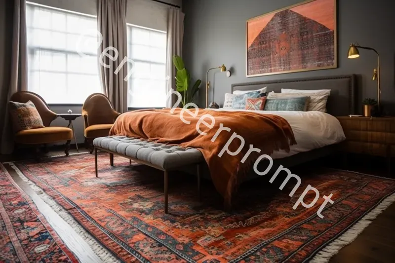Any Style Bedroom Interior Designs Midjourney Prompt | PromptBase