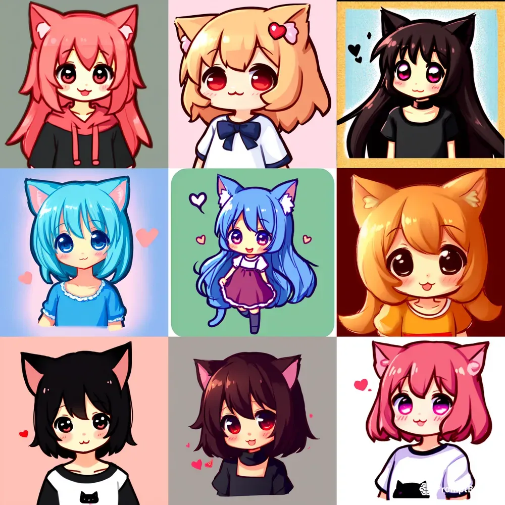 Cute Chibi Anime Girls Stable Diffusion Prompt | PromptBase