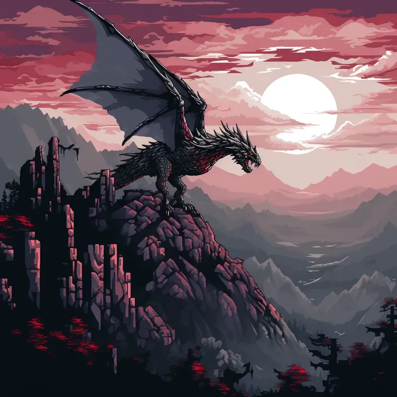 Pixel Art Landscapes Midjourney Prompt | PromptBase