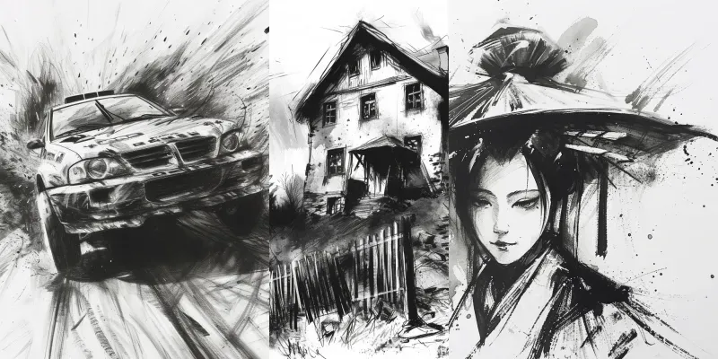 Charcoal Drawing Art Midjourney Prompt | PromptBase