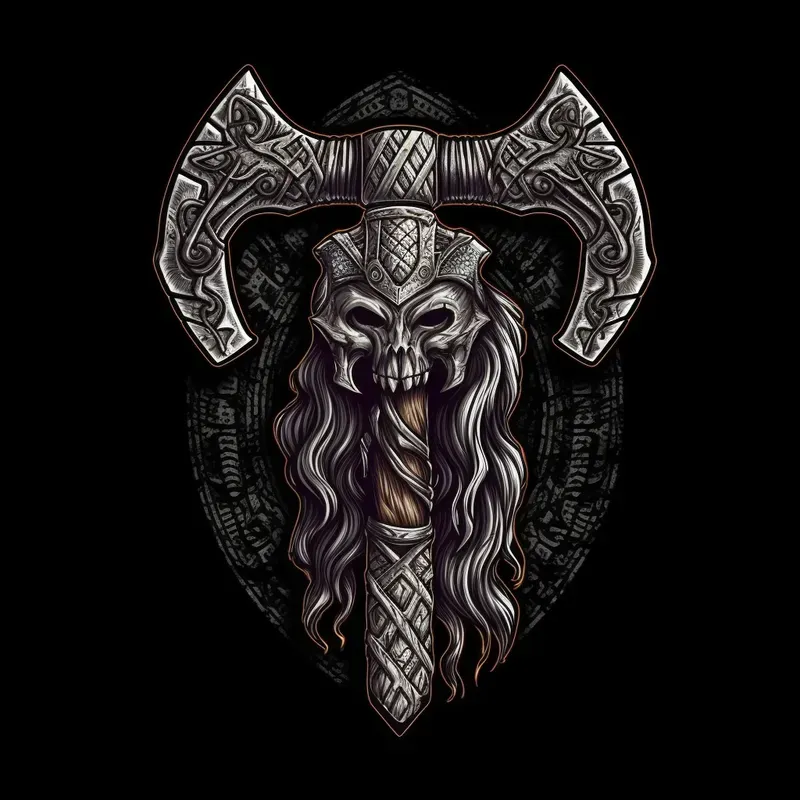 Dark Fantasy Vector Logos Midjourney Prompt | PromptBase