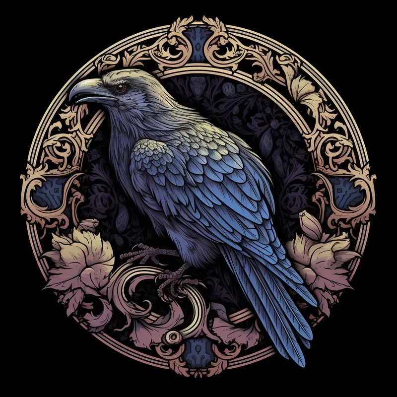 Dark Fantasy Vector Logos Midjourney Prompt | PromptBase