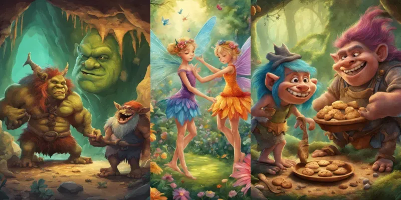 Fantasy Creatures For Childrens Books Stable Diffusion Prompt | PromptBase