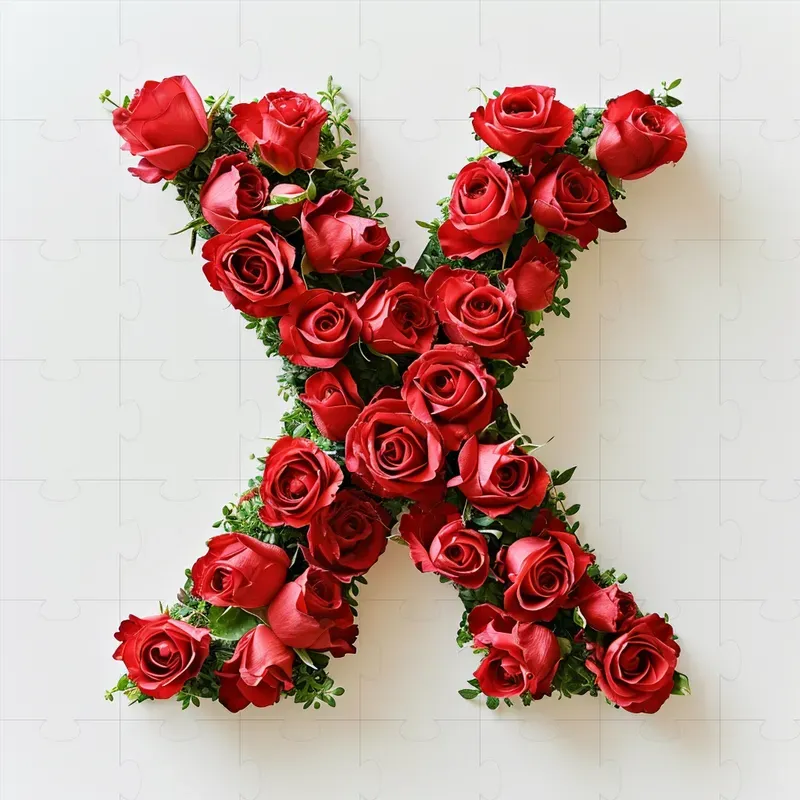 Rose Made Using Letters Colorful Roses Made Letters Text Logos Midjourney Prompt | PromptBase