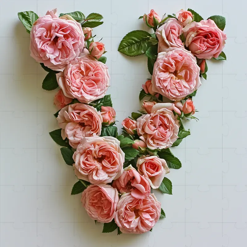 Rose Made Using Letters Colorful Roses Made Letters Text Logos Midjourney Prompt | PromptBase