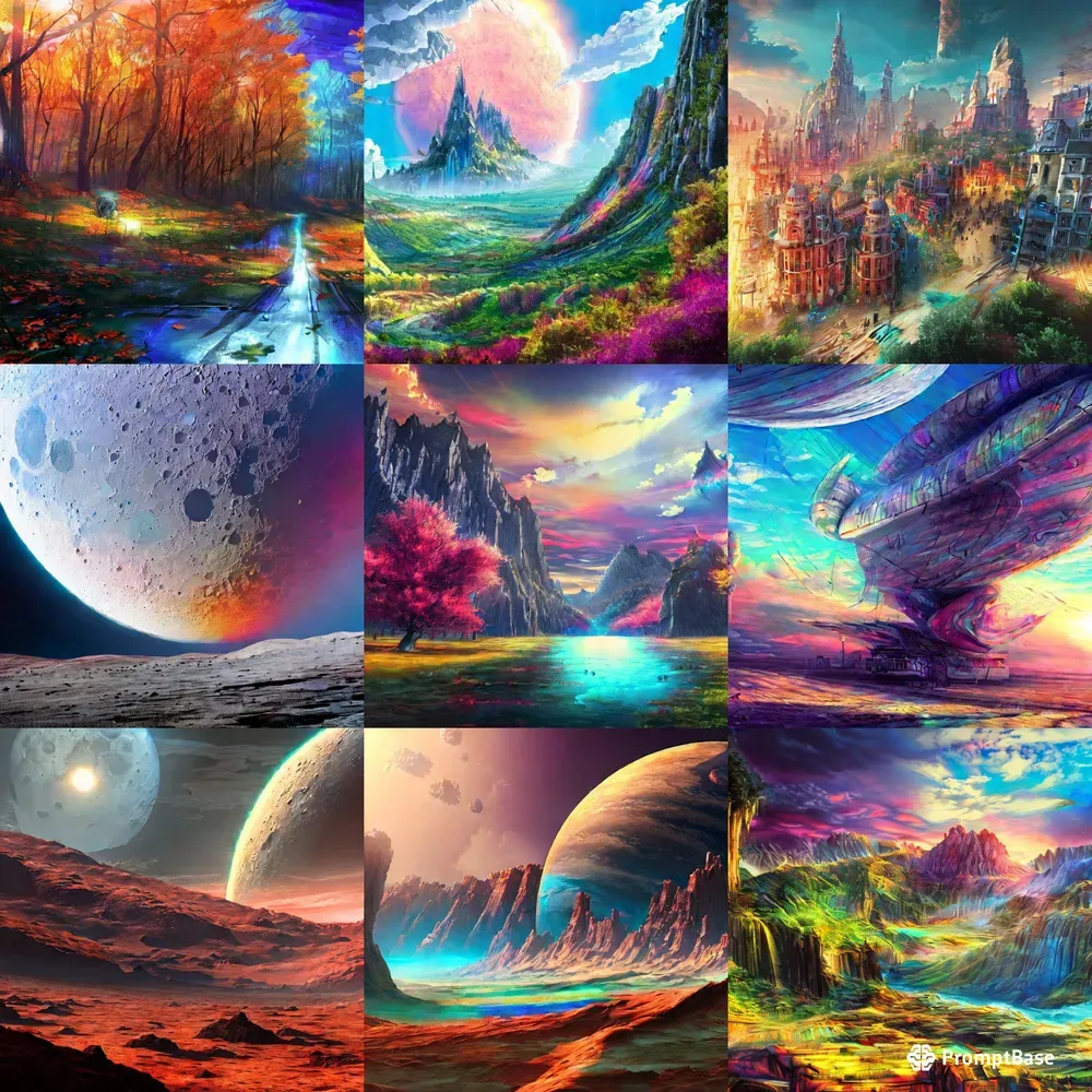 Impressive Dreamlike Landscapes Stable Diffusion Prompt | PromptBase