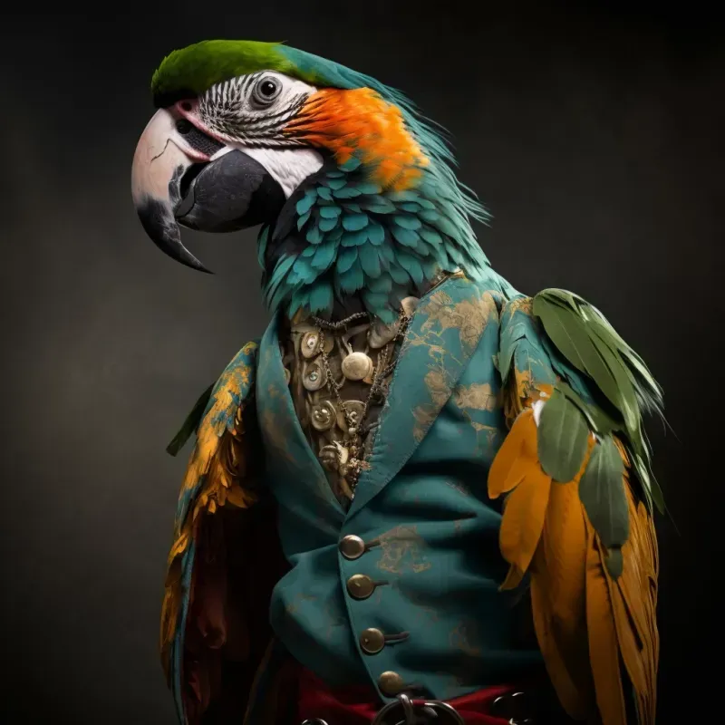 Animals Wearing A Funky Designer Clothes Midjourney Prompt | PromptBase