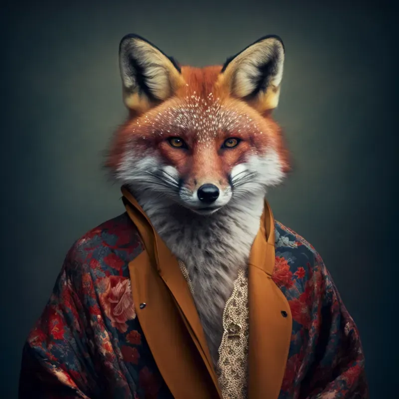 Animals Wearing A Funky Designer Clothes Midjourney Prompt | PromptBase