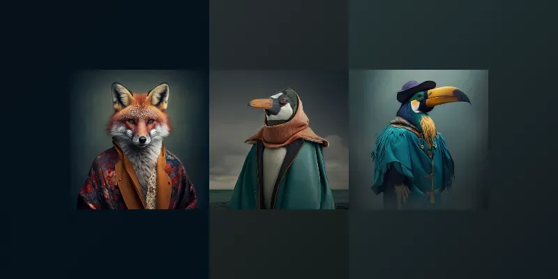 Animals Wearing A Funky Designer Clothes Midjourney Prompt | PromptBase