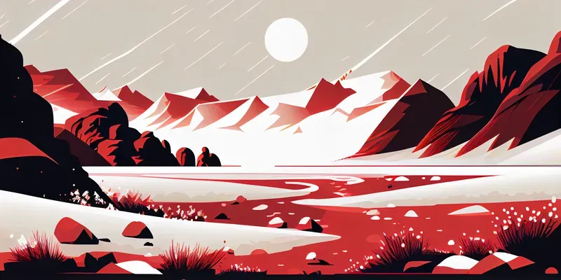 Beautiful Vector Landscapes Midjourney Prompt | PromptBase