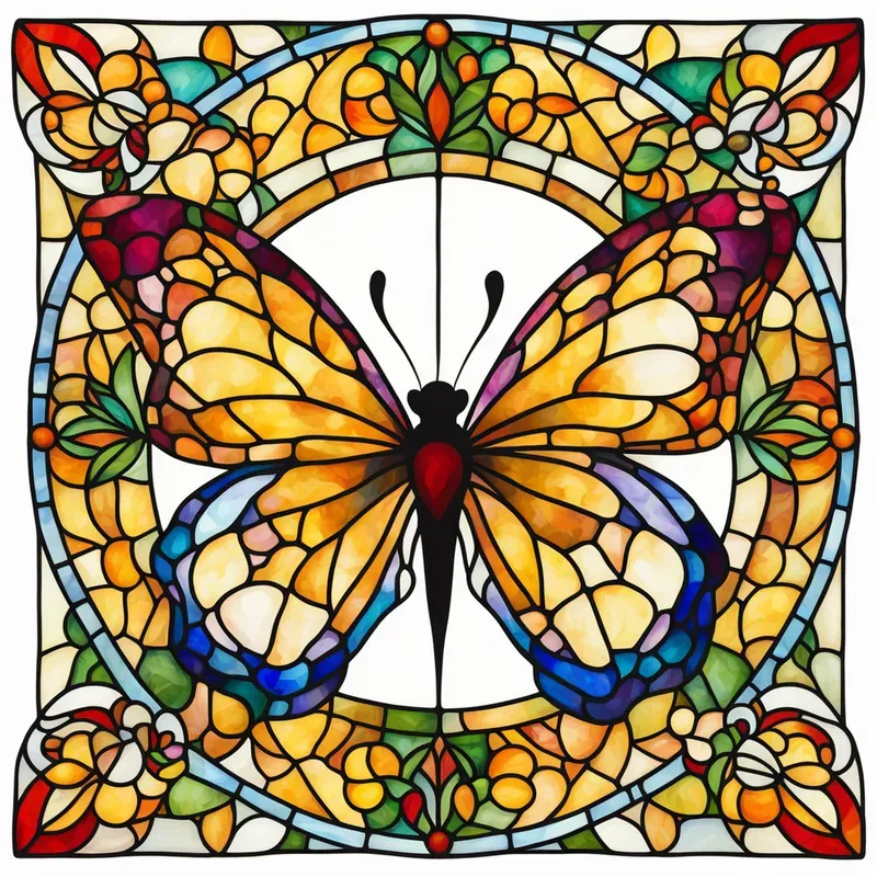Elegant Stained Glass Illustrations Stable Diffusion Prompt | PromptBase