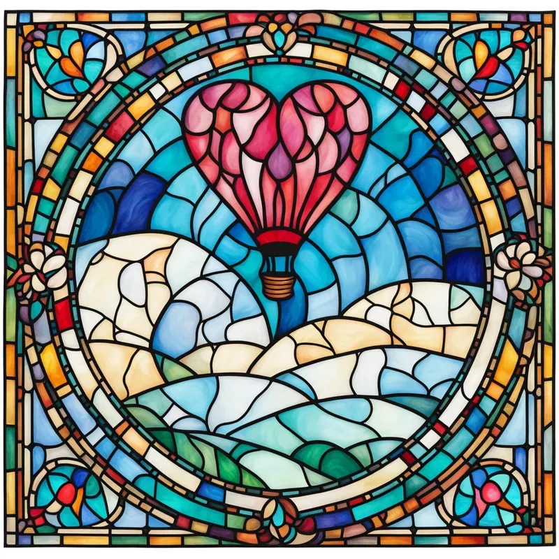 Elegant Stained Glass Illustrations Stable Diffusion Prompt | PromptBase