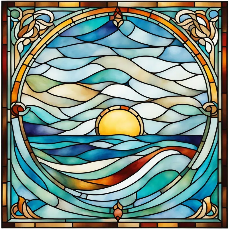 Elegant Stained Glass Illustrations Stable Diffusion Prompt | PromptBase