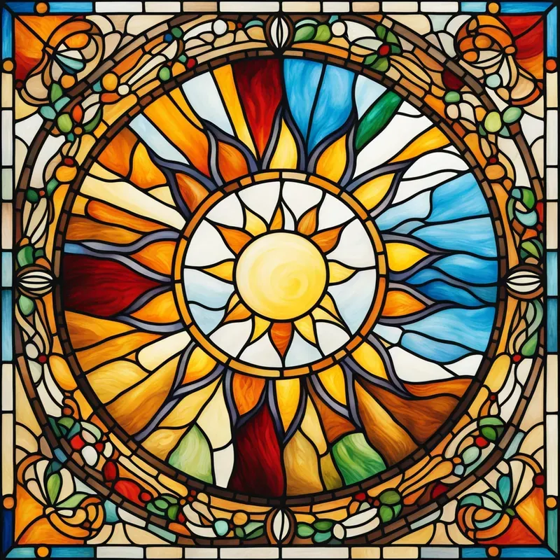 Elegant Stained Glass Illustrations Stable Diffusion Prompt | PromptBase