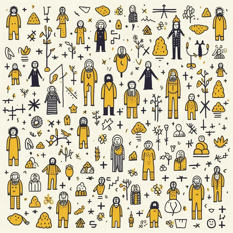 Vintage Hand Drawn Doodles Art Midjourney Prompt | PromptBase