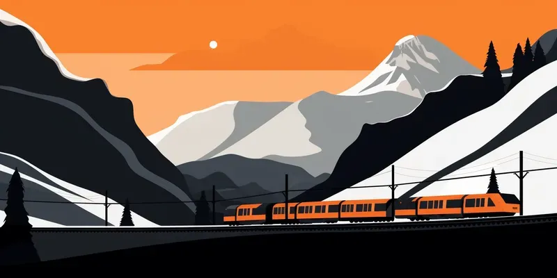 The 2D Vector Landscape Illustrations Midjourney Prompt | PromptBase