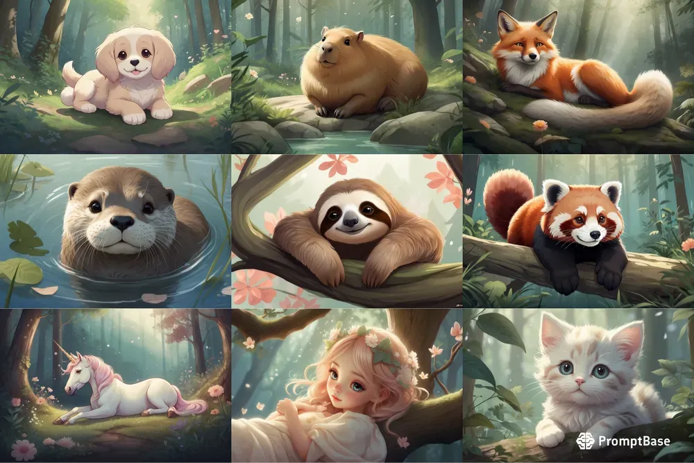 Cute Digital Illustrations Leonardo Ai Prompt | PromptBase