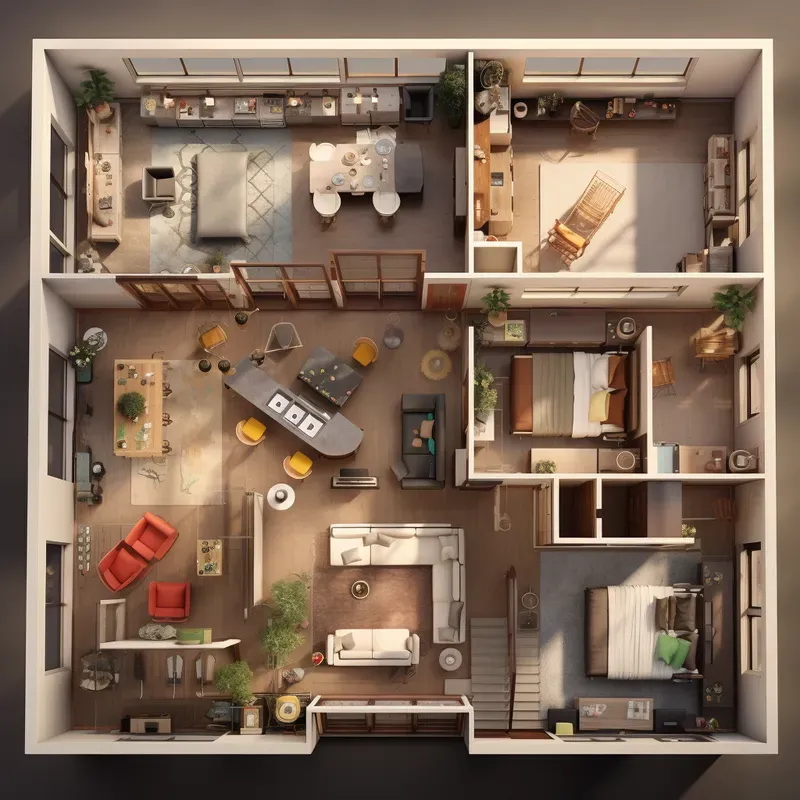 Urban Oasis Floorplans Midjourney Prompt PromptBase