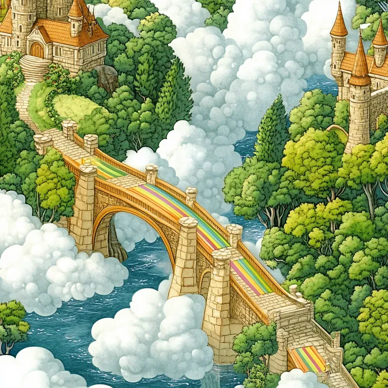 Fantasy Storybook Art Midjourney Prompt | PromptBase