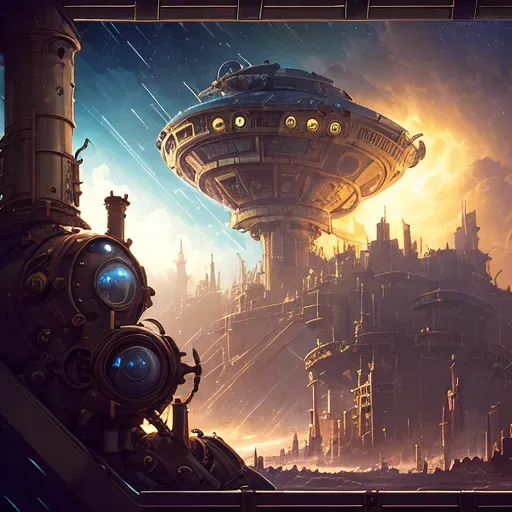 Steampunk Space Ships Stable Diffusion Prompt | PromptBase