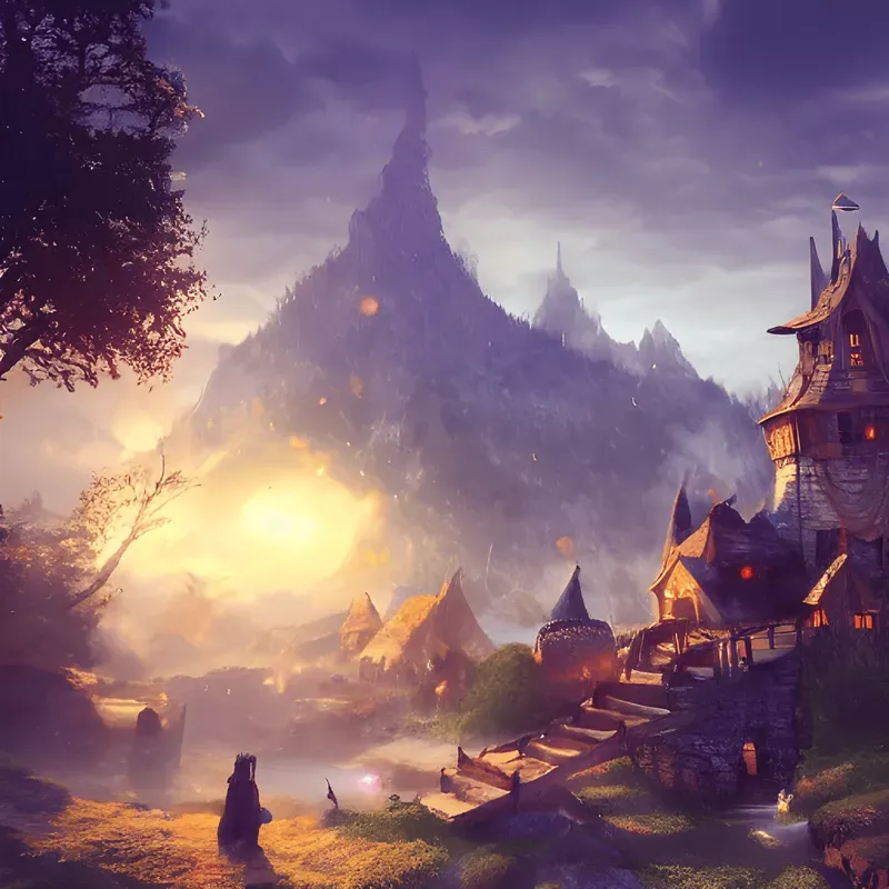 Fantasy Villages Stable Diffusion Prompt | PromptBase