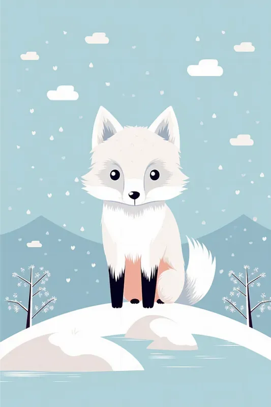 Cute Animals Nursery Wall Art Midjourney Prompt | PromptBase