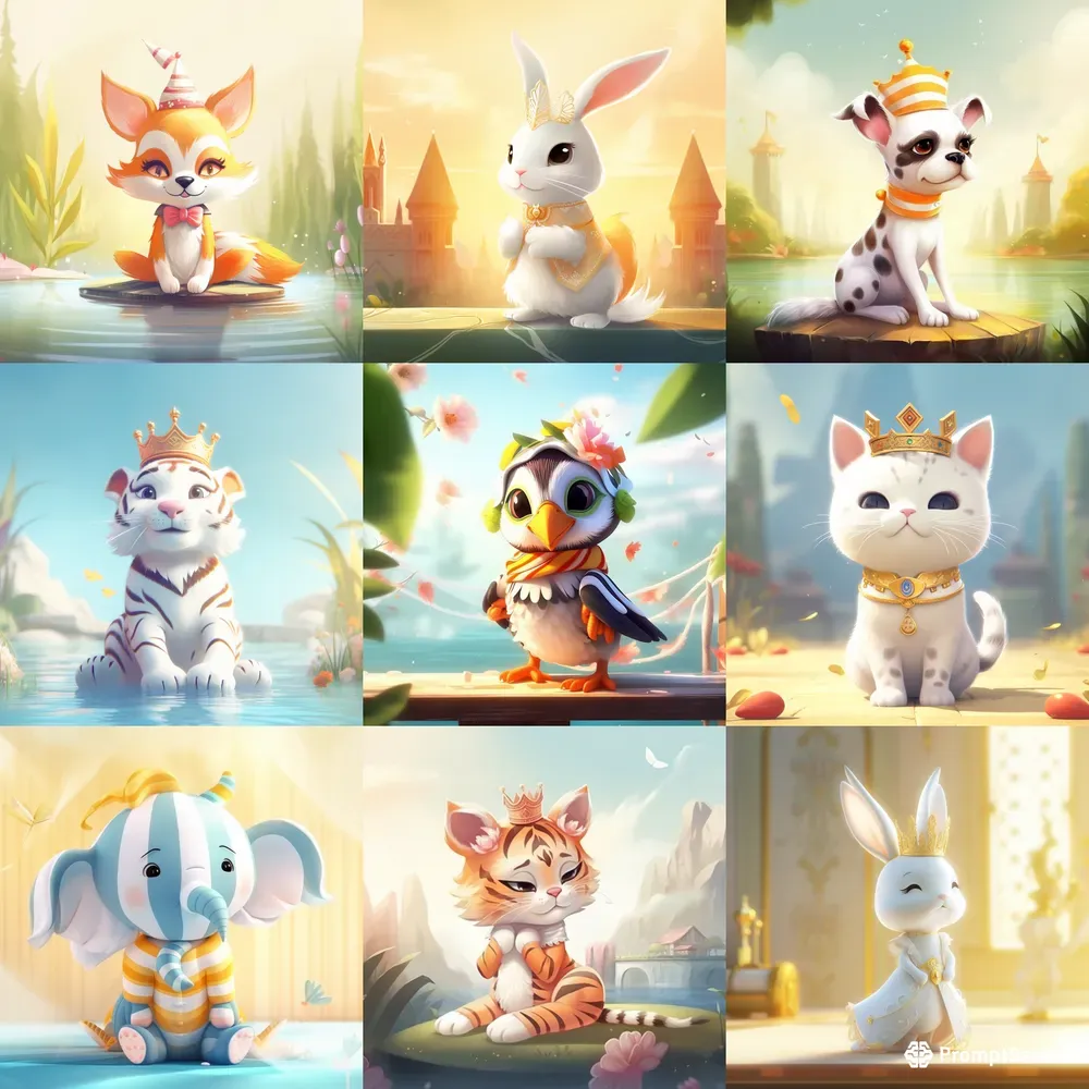 Beautiful Illustrations Of Small Animals Midjourney Prompt | PromptBase