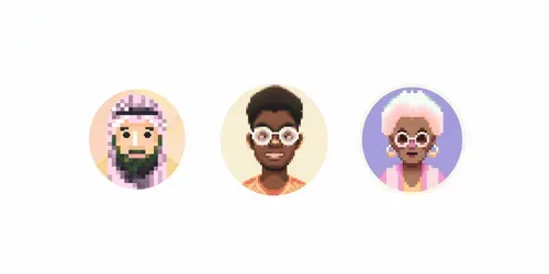 Custom Pixel Art Face Profile Avatars Midjourney Prompt | PromptBase