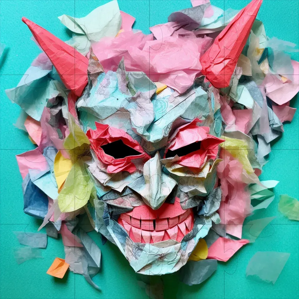 Papier Mache Art Midjourney Prompt PromptBase