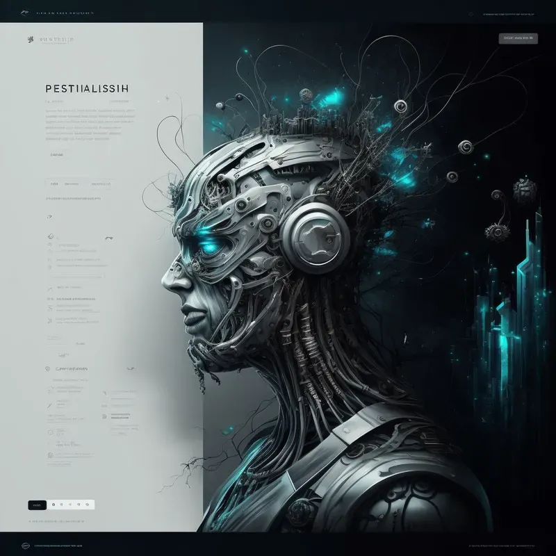 Graphical Website Design Mockups Midjourney Prompt | PromptBase
