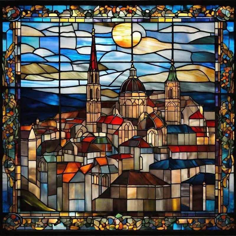 Stained Glass Paintings Stable Diffusion Prompt | PromptBase