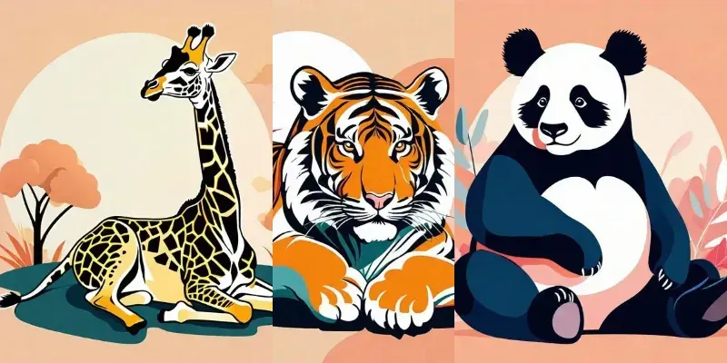 Animal Sitting Drawings Stable Diffusion Prompt | PromptBase