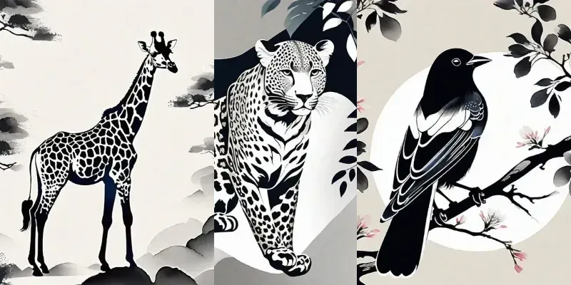 Ink Wash Animal Paintings Stable Diffusion Prompt | PromptBase
