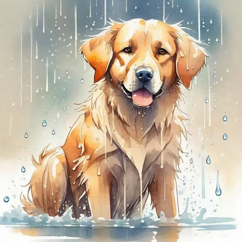 Animals In Rain Illustrations Stable Diffusion Prompt | PromptBase