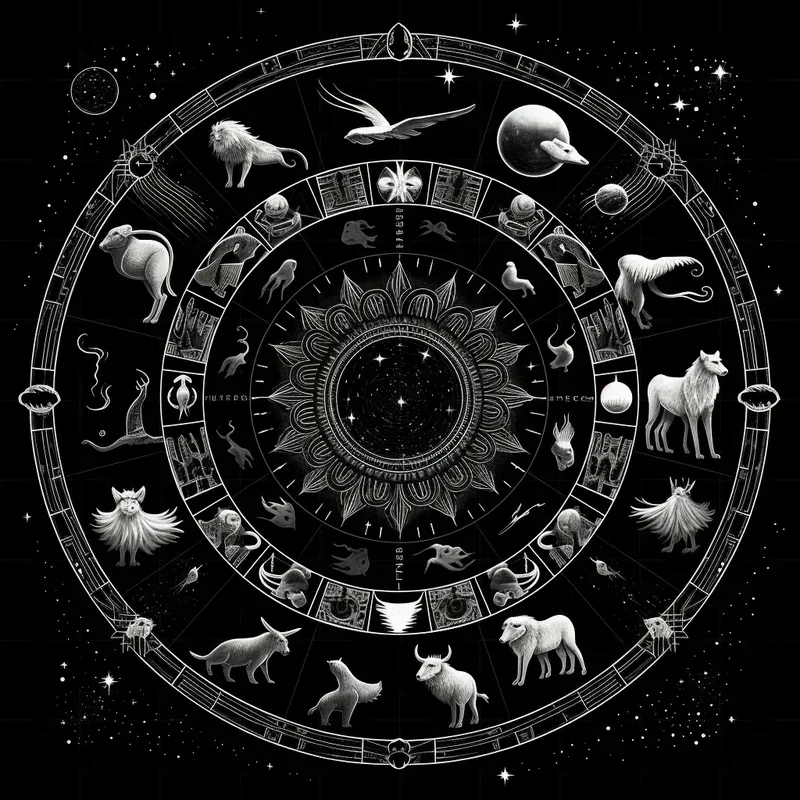 Animal Sign Pattern Zodiac Signs Patterns Horoscopes Midjourney Prompt | PromptBase