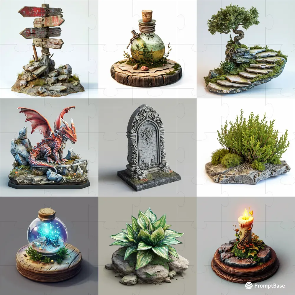 Isometric Miniatures Midjourney Prompt | PromptBase