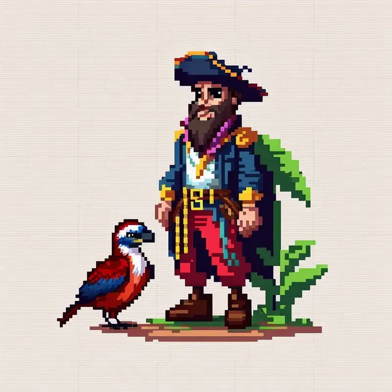Fantastic Characters Pixel Style Midjourney Prompt | PromptBase