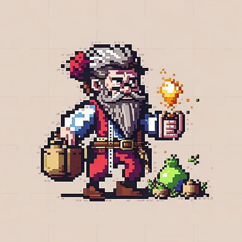 Fantastic Characters Pixel Style Midjourney Prompt | PromptBase