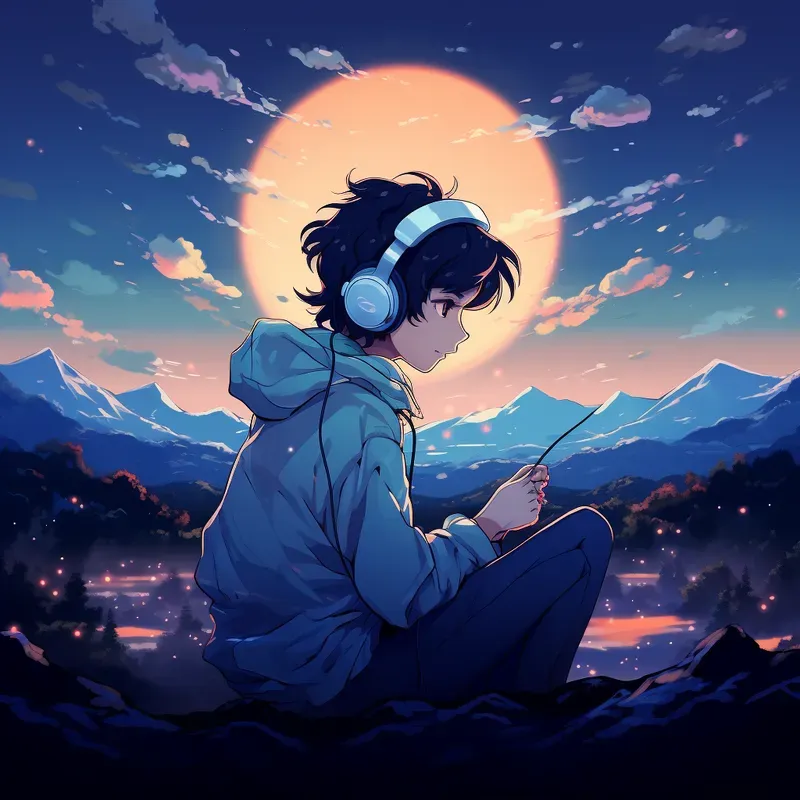 Dreamy Nostalgic Lofi Anime Illustrations Midjourney Prompt | PromptBase