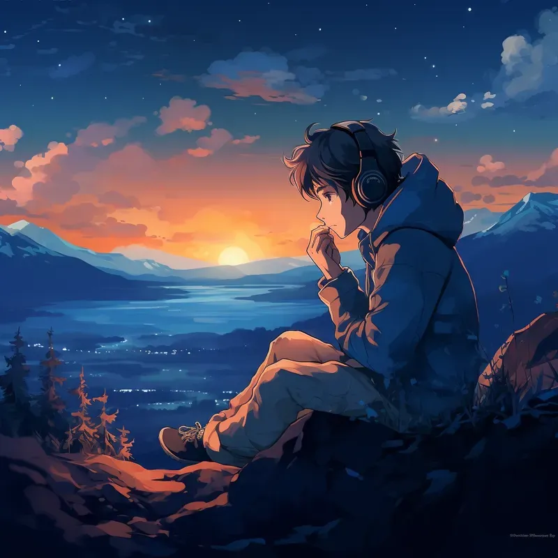 Dreamy Nostalgic Lofi Anime Illustrations Midjourney Prompt | PromptBase