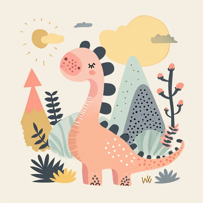 Simple Vector Illustration For Kids Midjourney Prompt | PromptBase