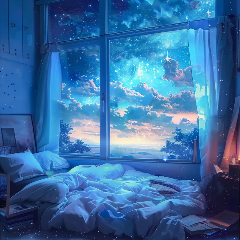 Dreamy Lofi Anime Wallpapers Midjourney Prompt | PromptBase