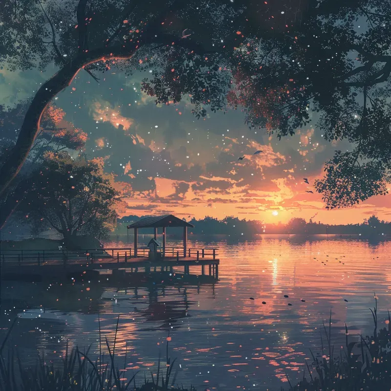 Dreamy Lofi Anime Wallpapers Midjourney Prompt | PromptBase