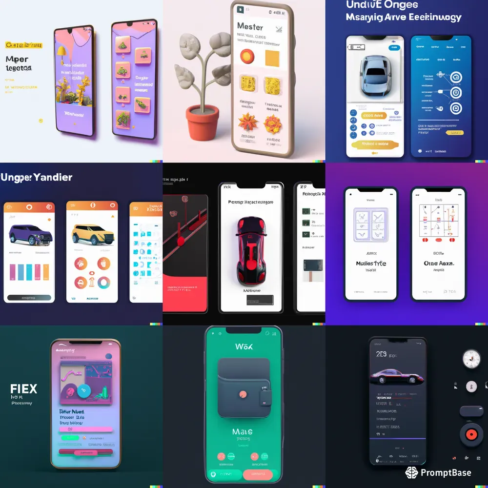 Modern Mobile UX Design DALL·E Prompt | PromptBase