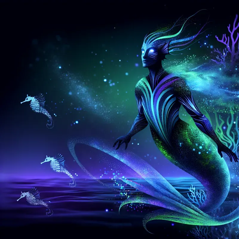 Mythical Creatures With Colors DALL·E Prompt | PromptBase
