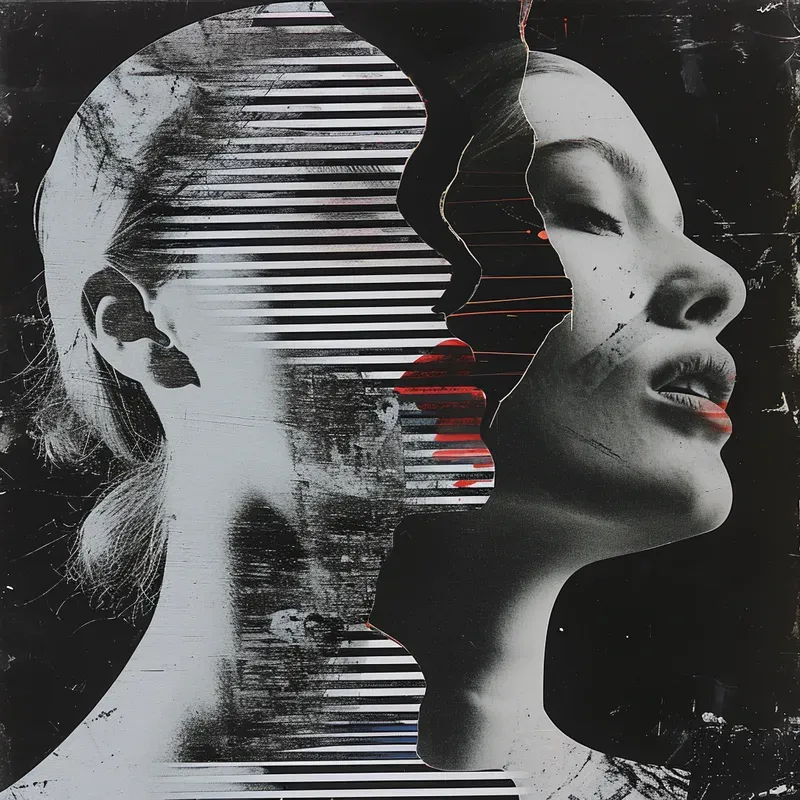 Image Transfer Analog Collages Midjourney Prompt PromptBase